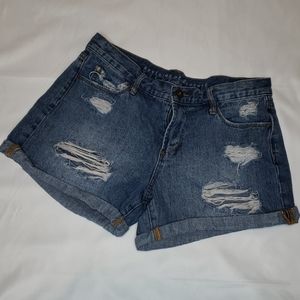 Articles of Society Destroyed Denim Shorts Size 26